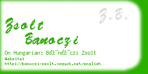 zsolt banoczi business card